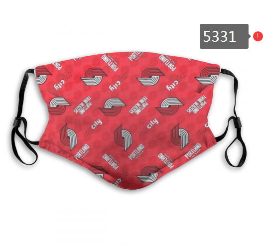 2020 NBA Portland Trail Blazers #2 Dust mask with filter